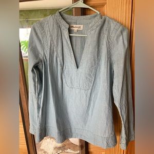 Madewell denim top. Size xs